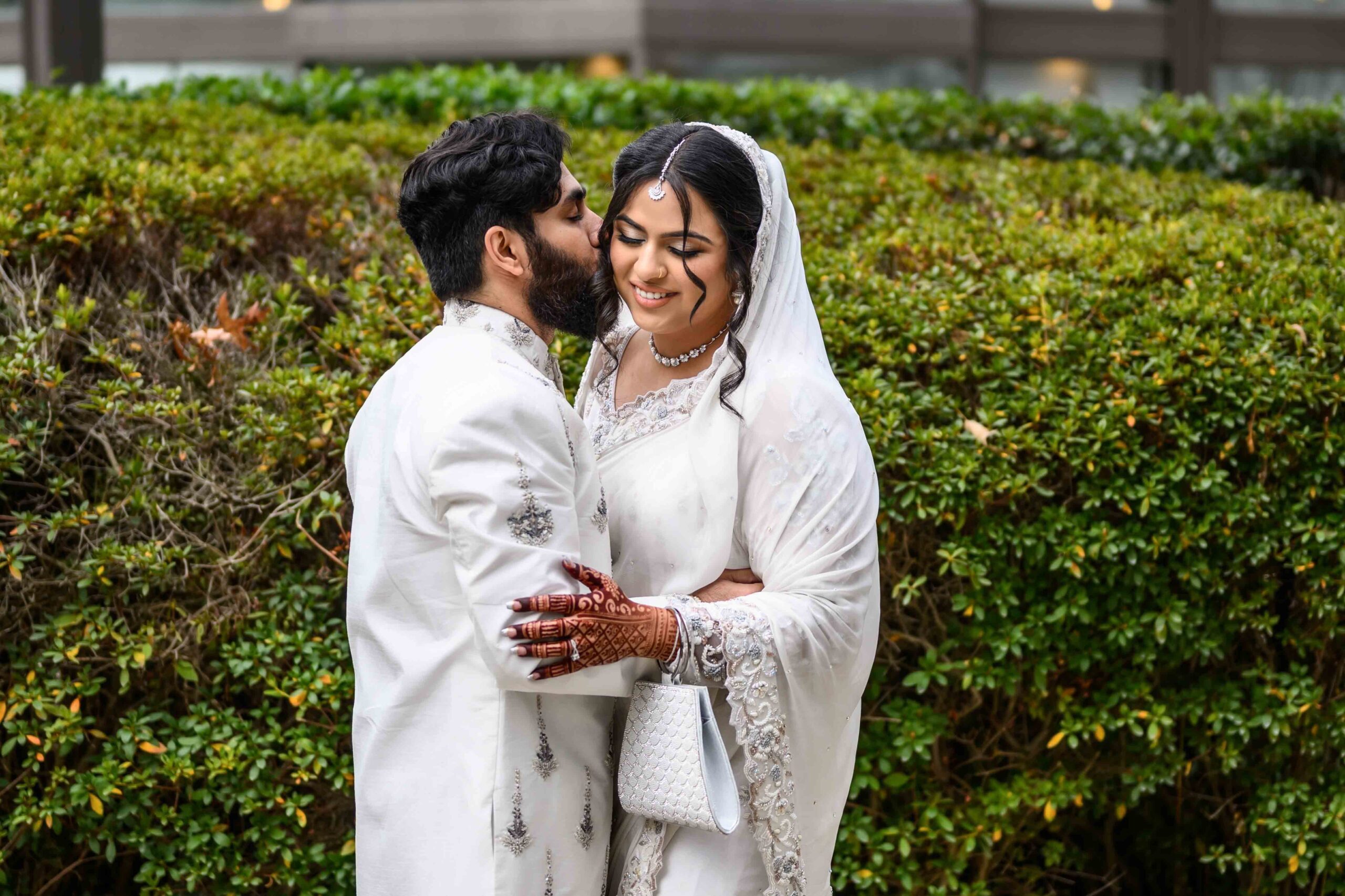 Best Indian Muslim Wedding Photographer and Videographer in Atlanta capturing beautiful first look moment